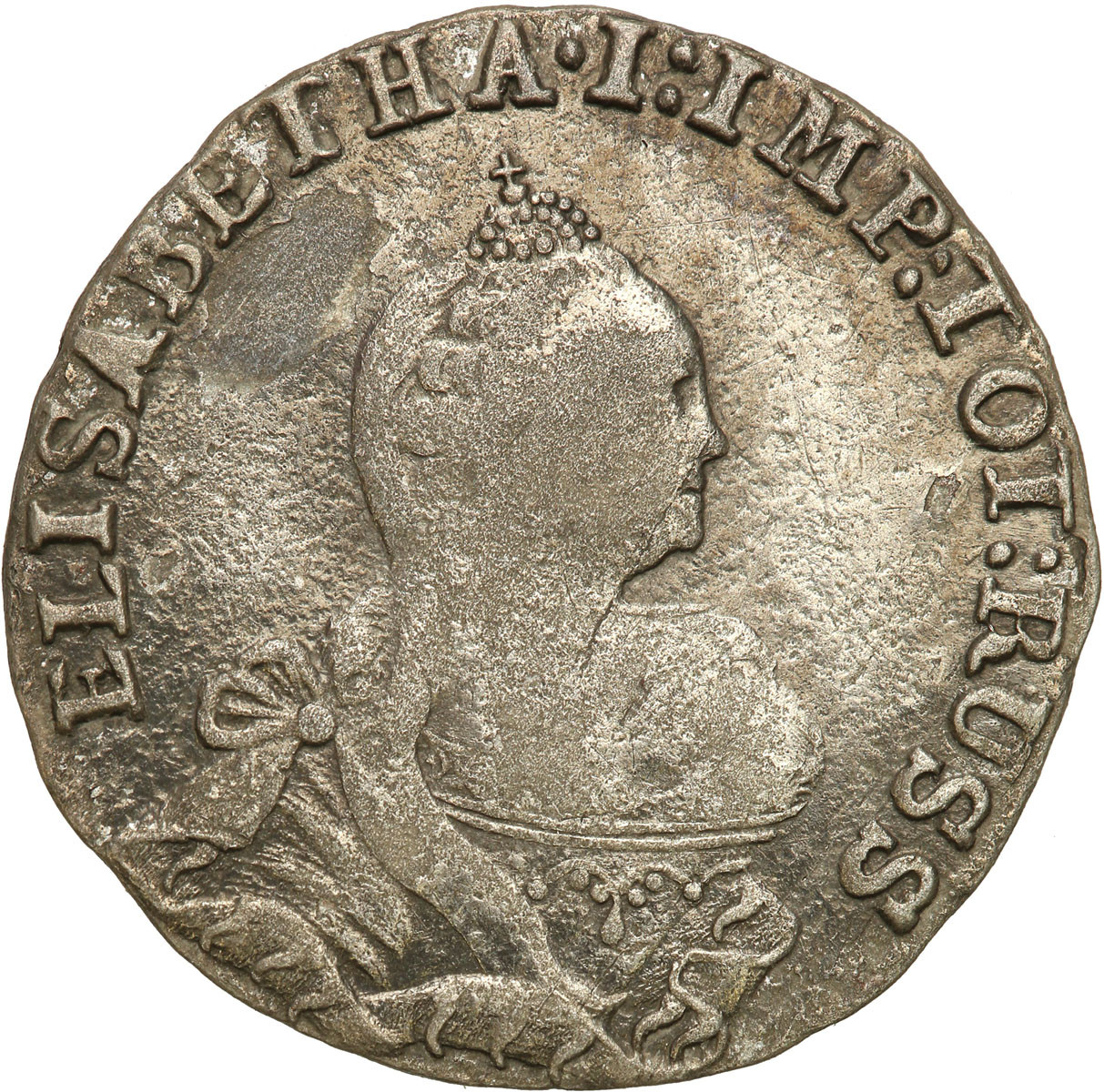Rosja/Prusy. Elżbieta. Szóstak (6 groszy) 1761, Królewiec